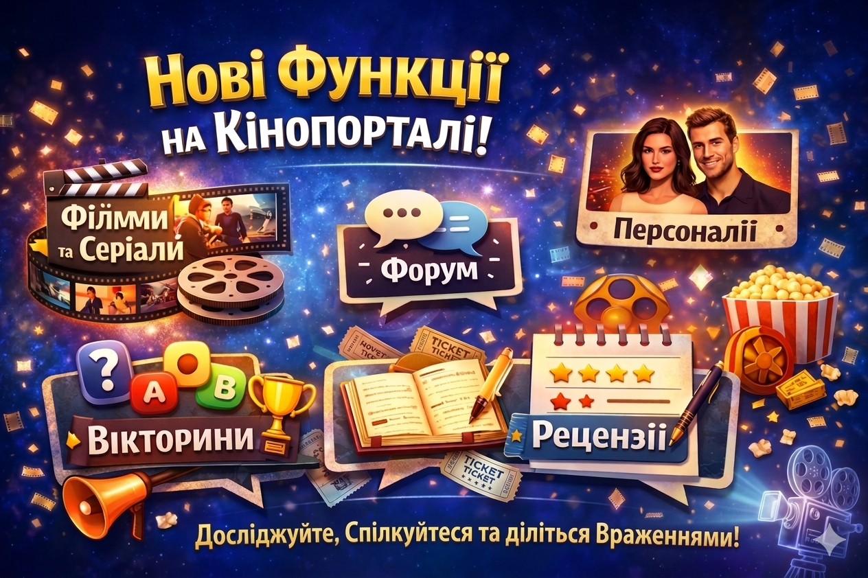 Велике оновлення Кінопорталу: нові можливості для фанатів кіно та серіалів
